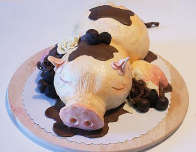 a Pig Cake - Cake by Sonora