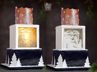 Shadow Light Nativity Cake   - Cake by Anna Mathew Vadayatt