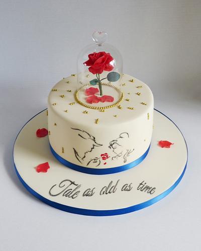 Beauty and The Beast cake - Cake by Angel Cake Design