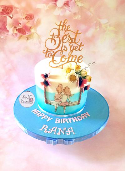 The Best is Yet to Come🦋💖 - Cake by Hend Taha-HODZI CAKES