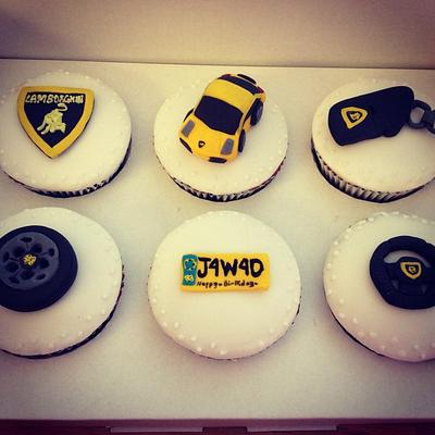 Lamborghini themed cupcakes - Cake by Cakes by Nohaila