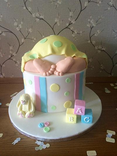 Baby shower cake  - Cake by Daisychain's Cakes
