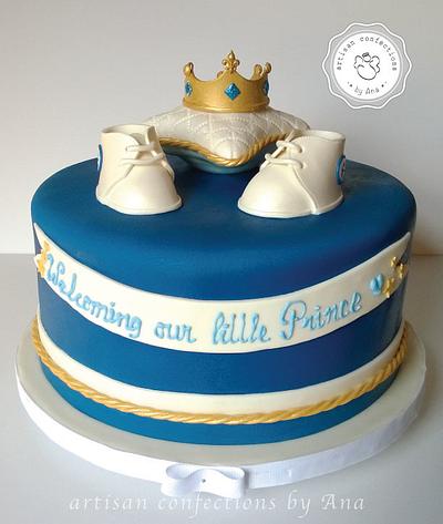 Prince baby shower cake - Cake by Artisan Confections by Ana