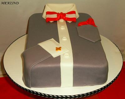 A SHIRT AND BOW TIE - Cake by Linda
