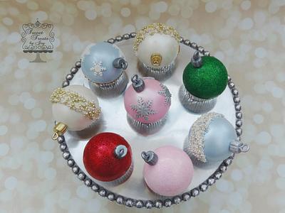 Ornament Cupcakes - Cake by Joy Thompson at Sweet Treats by Joy