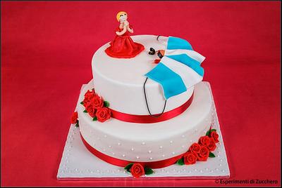 Skidiving wedding cake - Cake by Esperimenti di Zucchero