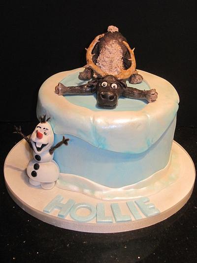 olaf  and sven - Cake by d and k creative cakes