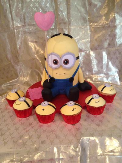 Dave the minion  - Cake by For goodness cake barlick 