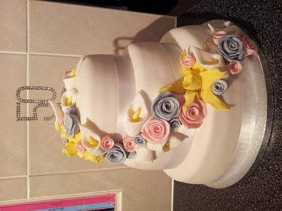 50th Flower Birthday Cake - Cake by EmzCakes