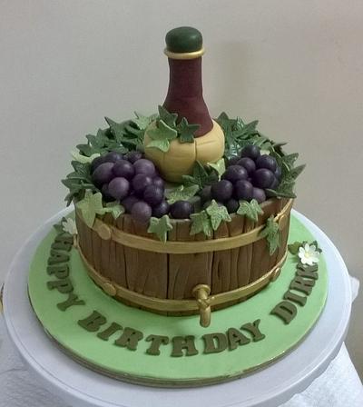 wine barrel cake - Cake by Delilah