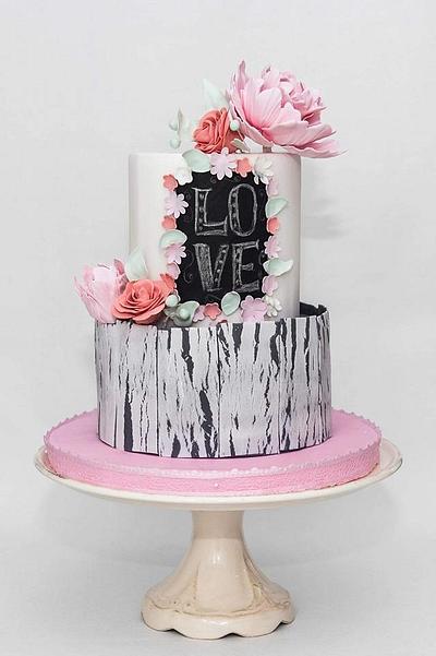 wedding cake vintage - Cake by Andrea Kvetka