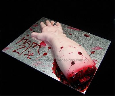 Eww - Severed Arm - Cake by Custom Cake Designs