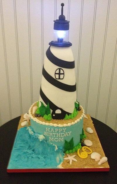 Lighthouse on the beach - Cake by Bianca