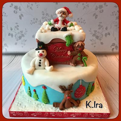 Christmas cake  - Cake by KIra