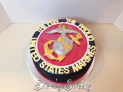 Marine corps - Cake by Sheri Hicks