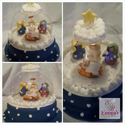Christmas nativity snowglobe - Cake by Emma