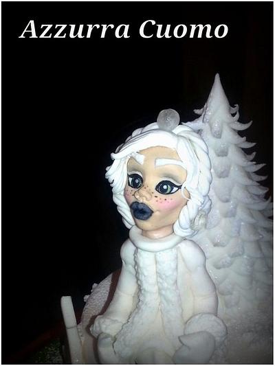 La regina delle nevi.....particolare del viso - Cake by Azzurra Cuomo Cake Art
