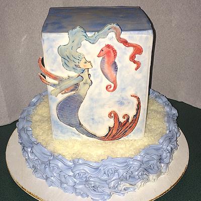 Mermaid and blue lagoon  - Cake by SweetArt 