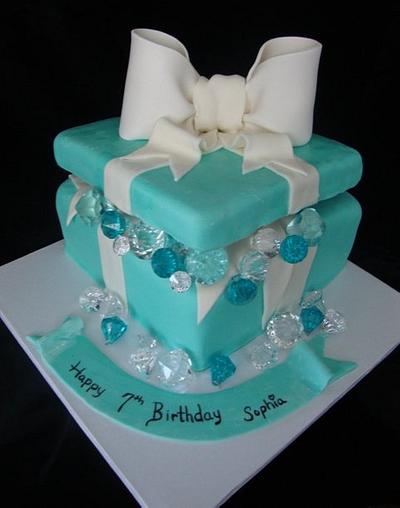 Tiffany Box Cake - Cake by SongbirdSweets