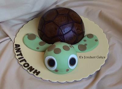 Sammy the Turtle - Cake by K's fondant Cakes