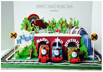Thomas, Percy, James for Hugh - Cake by Bobie MT