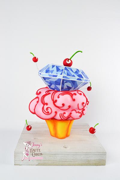 Twisted Treats Collaboration Cup Cake - Cake by Jenny Kennedy Jenny's Haute Cakes
