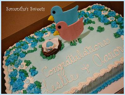 Bird Themed Baby Shower Cake - Cake by Samantha Eyth