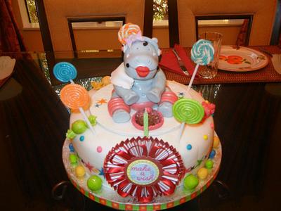Happy Hippo - Cake by Fun Fiesta Cakes  