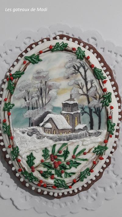 Village in the snow - Cake by ginaraicu