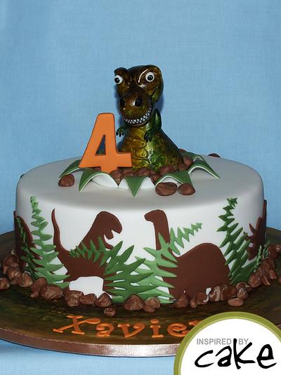 T-Rex Surprise Party - Cake by Inspired by Cake - Vanessa