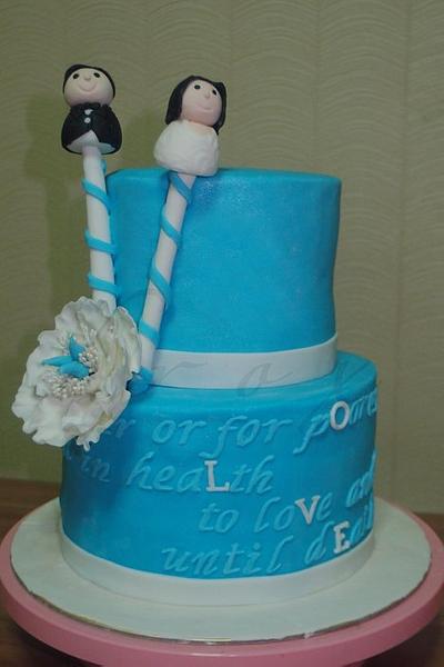 pens and letters - Cake by Julie Manundo 