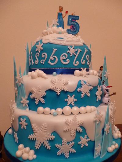 Frozen Birthday Cake - Cake by Simply Baked Magical Moments