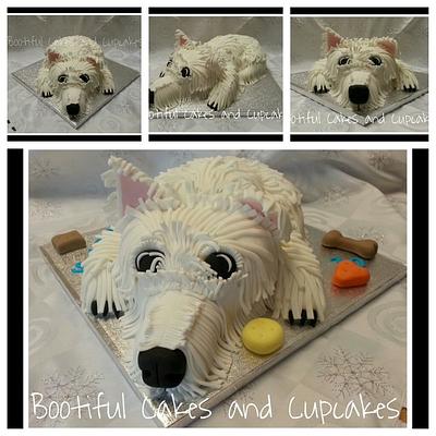 white shaggy dog - Cake by bootifulcakes