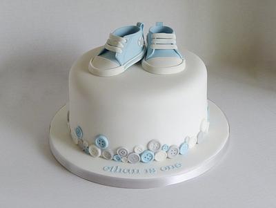 Baby Converse cake - Cake by Angel Cake Design