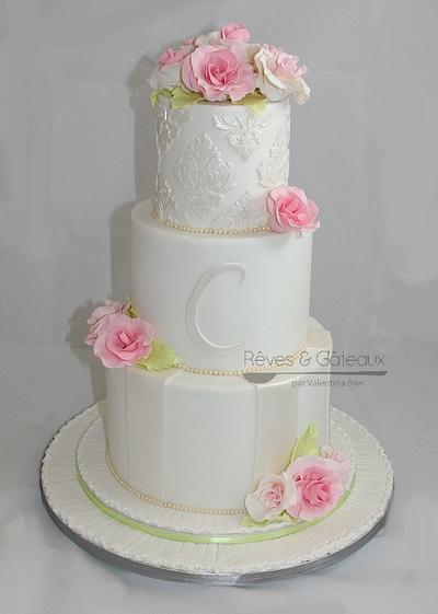 Romantic Wedding cake - Cake by Rêves et Gâteaux