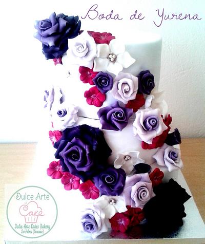 cake wedding- tarta de boda - Cake by Dulce Arte Cakes