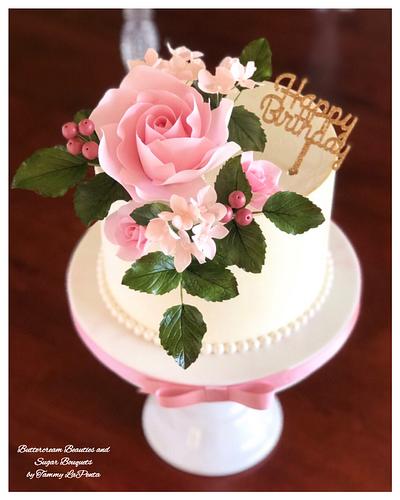 ~ Whimsical Rose Bouquet ~ - Cake by Tammy LaPenta