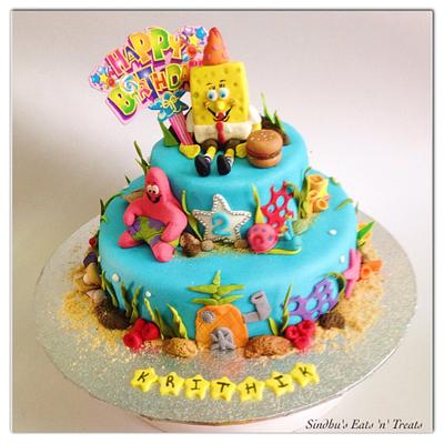 Sponge Bob and friends .. - Cake by Sindhu's Eats'n'Treats