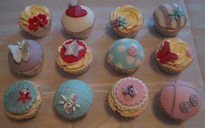 Girly cupcakes - Cake by Chrissy_Cakes_UK