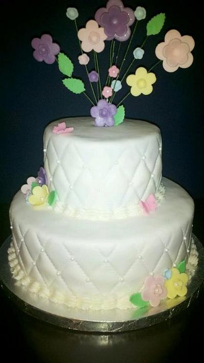 two tiered cake - Cake by claudia2004