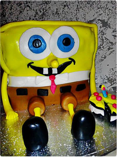 sponge bob birthday cake!!! - Cake by sun sugar