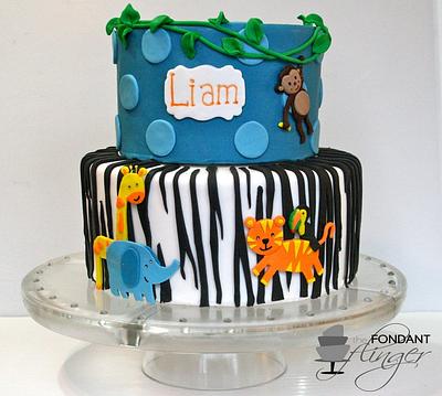 Jungle Baby Shower Cake - Cake by Rachel Skvaril