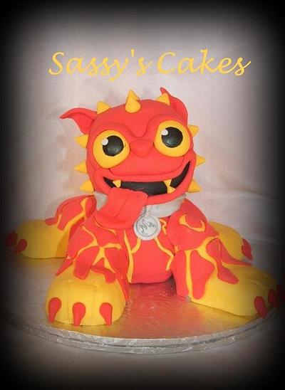 Skylanders Hot Dog - Cake by Sassy's Cakes