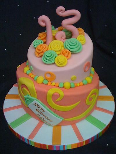Candy swirl. - Cake by Amber Catering and Cakes