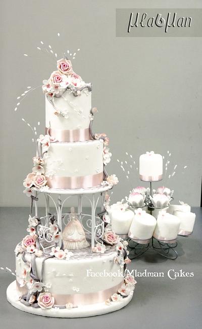 Cherry Blossom Wedding Cake - Cake by MLADMAN