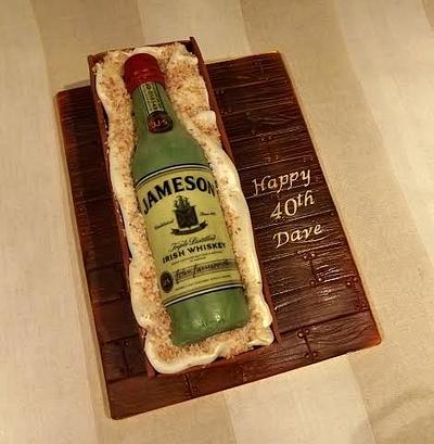Jamesons Whiskey Bottle - Cake by Storyteller Cakes