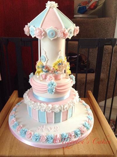 Carousel  - Cake by Tiggylou's cakes 