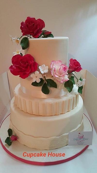 Wedding cake  - Cake by samar  soliman