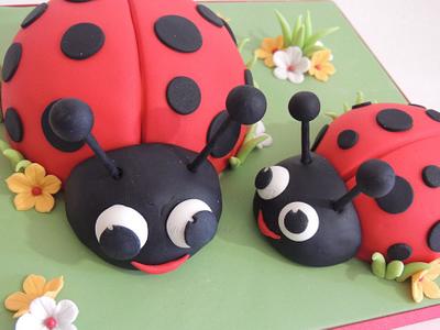 Ladybirds - Cake by Shereen