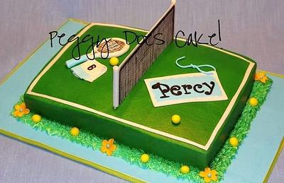 Percy's Tennis Cake - Cake by Peggy Does Cake